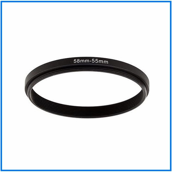 thumbnail image 2 of 55mm To 52mm Step Down Lens Filter Ring – Metal, DSLR/SLR Camera Adapter 2 of 4