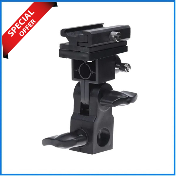 YE B-Type Universal Hot Shoe Flash Holder for Speedlite, Umbrella & Softbox - Black