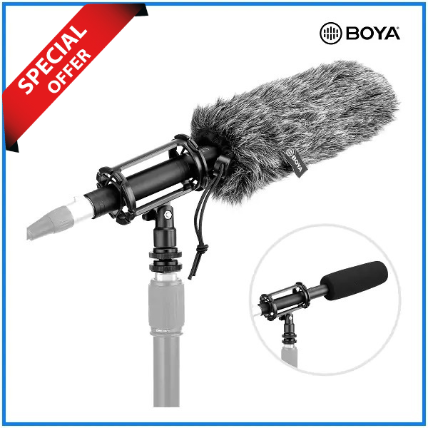 BOYA BY-BM6060 Super-Cardioid Condenser Microphone - Black
