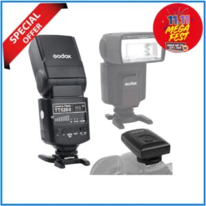Godox TT520 II Thinklite Camera Flash with Trigger Set - Black