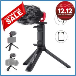 K&F Concept KF10.015 CMM-800 Vlogger Kit with Cardioid Microphone - Black