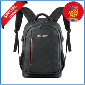 K&F Concept KF13.119 Lightweight Multifunctional Waterproof Professional Camera Backpack for Outdoor Photo and Video - Camouflage