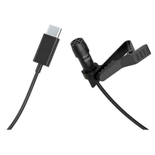 Microfono Lavalier Esterno Con Cavo Da 1,5m Per Insta360 One R – Tipo C, Alta Fedeltà E Riduzione Del Rumore, Accessorio Per Registrazioni Chiare