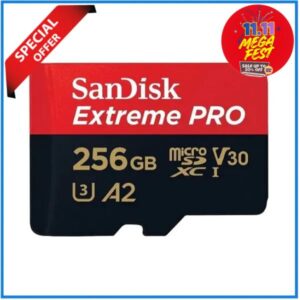 SanDisk 256GB 170MB/s Extreme PRO 4K UHD High-Speed UHS-I Micro SDXC Memory Card with Adapter
