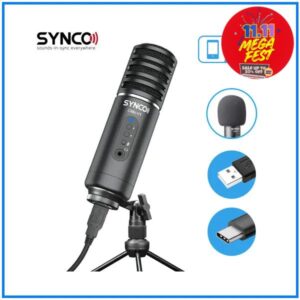 SYNCO CMic-V1 Desktop Large Diaphragm Professional Condenser USB Microphone - Black