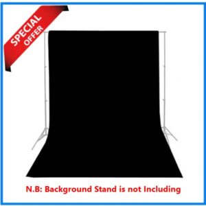 Simpex 8x12 feet Professional Studio Background's Backdrop Only (Fabric) – Black