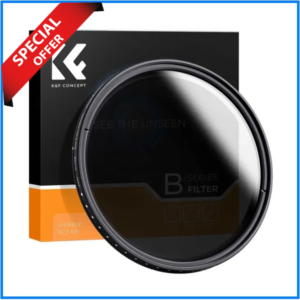 K&F Concept 58mm KF01.1109 ND2-ND400 Variable Neutral Density ND Filter - Black