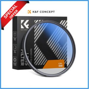 K&F Concept 77mm KF01.1441 NANO-C Series HMC Circular Polarizer CPL Filter - Black
