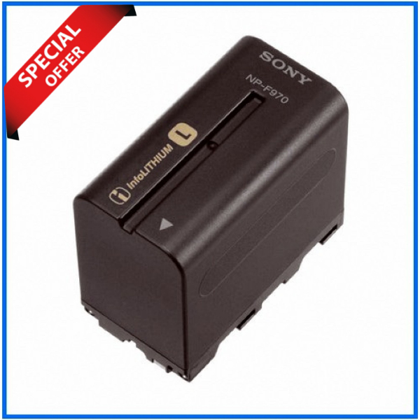 Sony NP-F970 6600mAh L-Series Info-Lithium  Rechargeable Battery Pack - Black