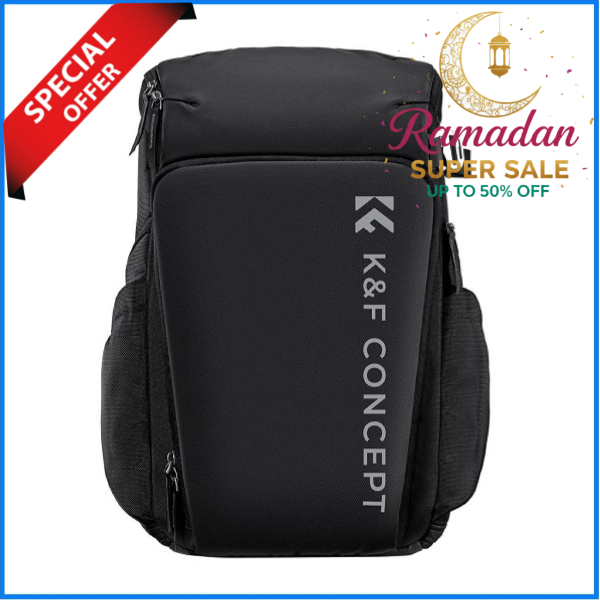 K&F Concept KF13.128V4 Multifunctional Waterproof Large Alpha Camera Backpack (25L) - Black