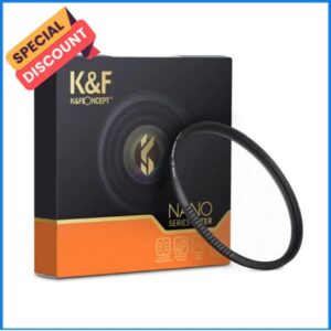 K&F Concept 72mm KF01.1522 Nano-X 1/4 Ultra-Clear Black Diffusion/ Black Mist Filter - Black