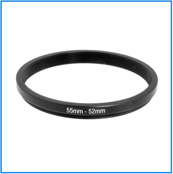 thumbnail image 2 of 55mm To 52mm Step Down Lens Filter Ring – Metal, DSLR/SLR Camera Adapter 2 of 4