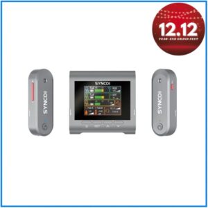 SYNCO G3 Dual Compact Digital Wireless Microphone Recording System for Cameras and Smartphone Devices - Silver Gray