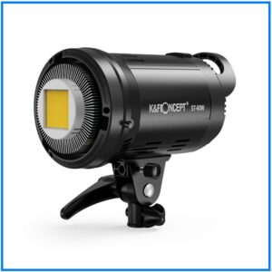 K&F Concept ST-60W KF34.024 Bowens Mount Professional LED Video Light with Remote Control - Black