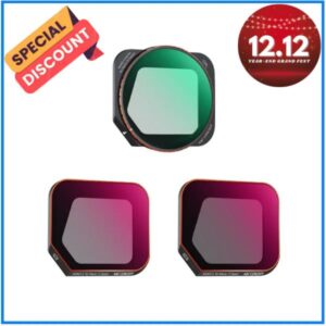 K&F Concept SKU.2006 DJI Mavic 3 Classic NANO-X Series 8K Ultra HD Filter 3pcs Set (CPL+ND8+ND16) with Anti-Reflection Waterproof & Scratch-Resistant - Black