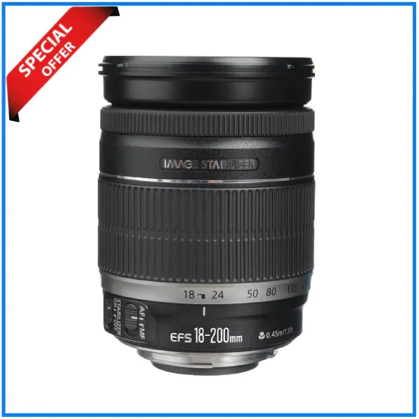 Canon EF-S 18-200mm f/3.5-5.6 IS Zoom Lens - USED