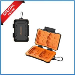 K&F Concept KF31.080 Waterproof and Shockproof Memory Card Hard Case - Black