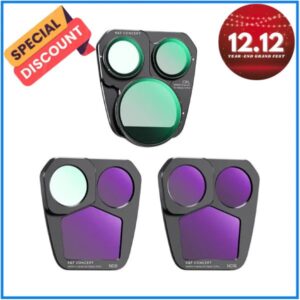 K&F Concept SKU.2055 NANO-X Series for DJI Mavic 3 PRO Drone Filter Set (CPL+ND8+ND16) – Black