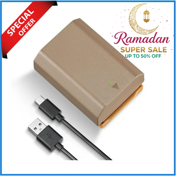 K&F Concept KF28.0023 NP-FZ100 2280mAh Type-C Direct Charge Interface Camera Battery - Grey