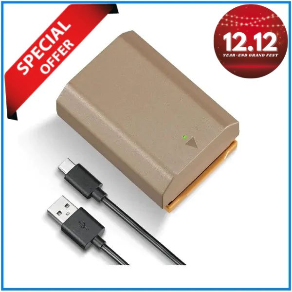 K&F Concept KF28.0023 NP-FZ100 2280mAh Type-C Direct Charge Interface Camera Battery - Grey