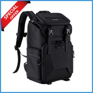 K&F Concept KF13.098V2 Waterproof Multifunctional Hardshell Camera Backpack (25L) – Black