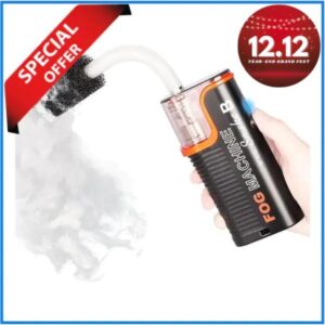 LENSGO Smoke B All-in-One Handheld Professional Fog Machine with Wireless Remote (40W) - Black