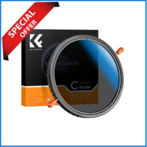 K&F Concept KF01.2598 58mm 2 in 1 ND2-ND32 Variable Neutral Density VND+CPL Filter - Black