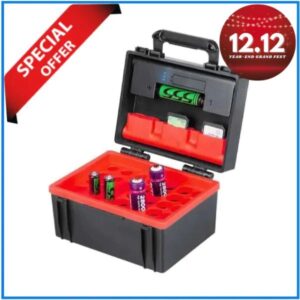 LENSGO D750 B/C Battery Storage & SD Card Hard Case - Black