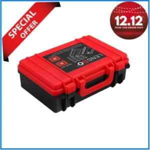 LENSGO D810 Battery Storage & Memory Card Hard Case - Black