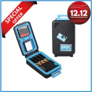 LENSGO D910 Camera Battery Storage & Memory Card Waterproof Hard Case - Black