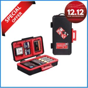 LENSGO D950 Luggage Camera Battery Storage & Memory Card Waterproof Hard Case - Black