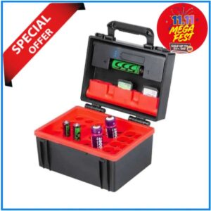 LENSGO D750 B/C Battery Storage & SD Card Hard Case - Black