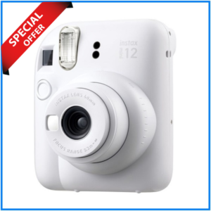 FUJIFILM instax mini 12 Instant Film Camera - Clay White