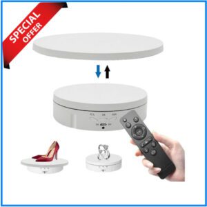 HIVE RT200 3-in-1 Remote Control Electric Turntable Smart Rotating Display Stand - Black / White