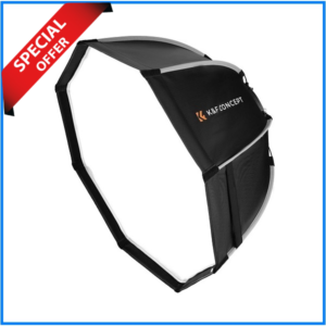 K&F Concept KF18.0007 Quick Release Bowens Mount Octagonal Softbox with Honeycomb Grid (22