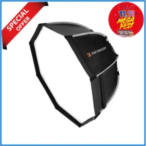 K&F Concept KF18.0007 Quick Release Bowens Mount Octagonal Softbox with Honeycomb Grid Light Diffusers & Carrying Bag (22