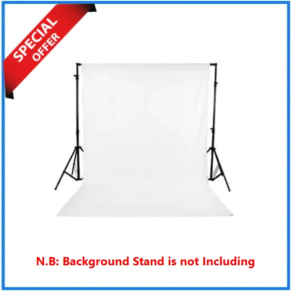 Simpex 8x12 feet Professional Studio Background's Backdrop Only (Fabric) – White