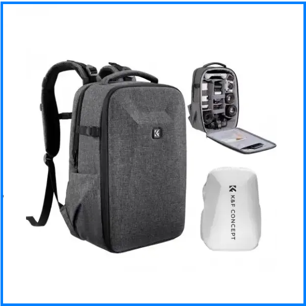 K&F Concept KF13.134V4 Multifunctional Waterproof Hardshell Lightweight Camera Backpack with 15.6