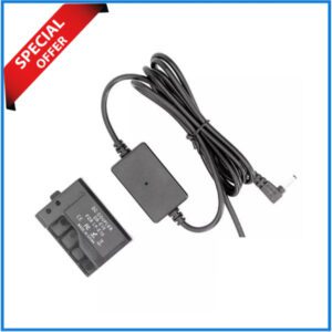 YE DC COUPLER DR-E10-USB Dummy Battery Kit for LP-E10 - Black