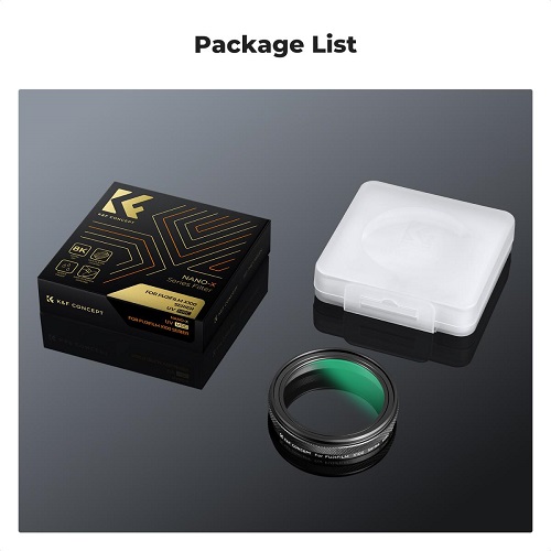 K&F Concept KF01.2882 NANO-X Series Multi Coated HD Optical UV Filter for Fujifilm X100, X100F, X100S, X100T, X100V, X100VI Series - Black - Image 7