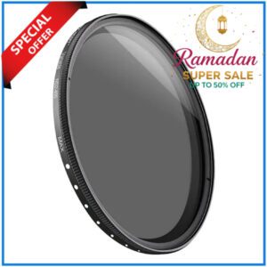 K&F Concept 82mm KF01.1114 ND2-ND400 Fader Slim Professional Variable Neutral Density ND Filter - Black