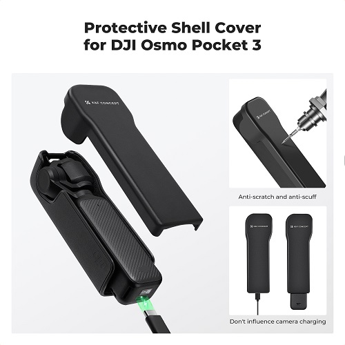K&F Concept KF31.128 DJI Osmo Pocket 3 Storage Case/Protective Shell - Black - Image 7