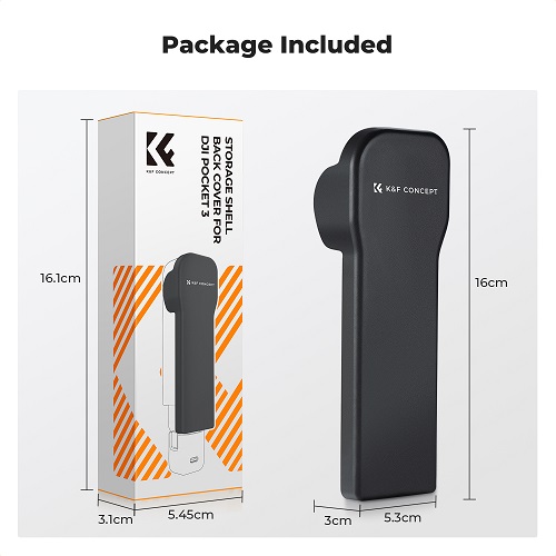 K&F Concept KF31.128 DJI Osmo Pocket 3 Storage Case/Protective Shell - Black - Image 8
