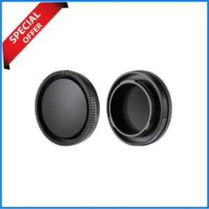 K&F Concept SKU.2222 Sony E-Mount Camera Body & Rear Lens Cap Set - Black
