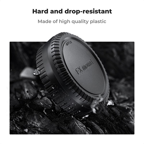 K&F Concept SKU.2223 Fujifilm X-Mount Camera Body & Rear Lens Cap Set - Black - Image 5