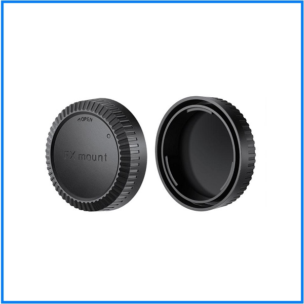 K&F Concept SKU.2223 Fujifilm X-Mount Camera Body & Rear Lens Cap Set - Black - Image 2