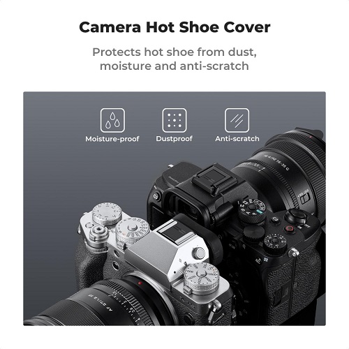 K&F Concept SKU.2250 Camera Hot Shoe Cover Cap for Cameras - Black - Image 2