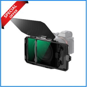 K&F Concept SKU.2182V1 Matte Box Kit with ND4+ND32 Square Filter Compatible Two 4x5.65