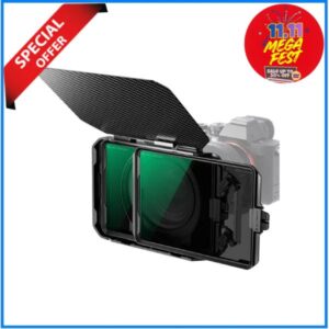 K&F Concept SKU.2182V1 Matte Box Kit with ND4+ND32 Square Filter Compatible Two 4x5.65