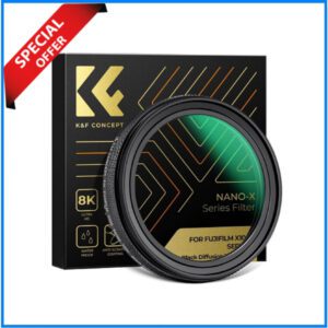 K&F Concept KF01.2883 NANO-X Series Multi Coated 1/4 Black Mist Filter for Fujifilm X100 Series Cameras - Black